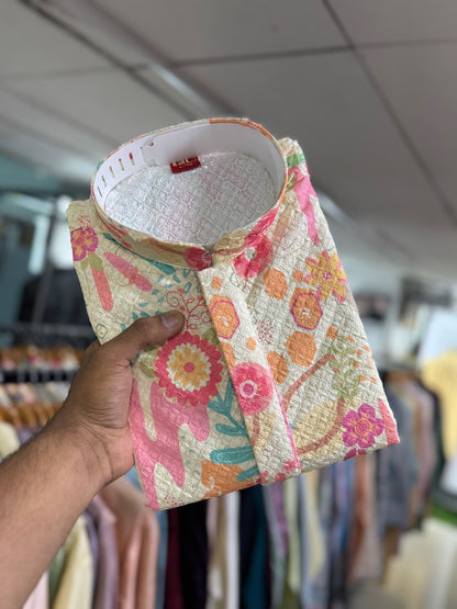 Multi color viscose rayon mens kurta USA