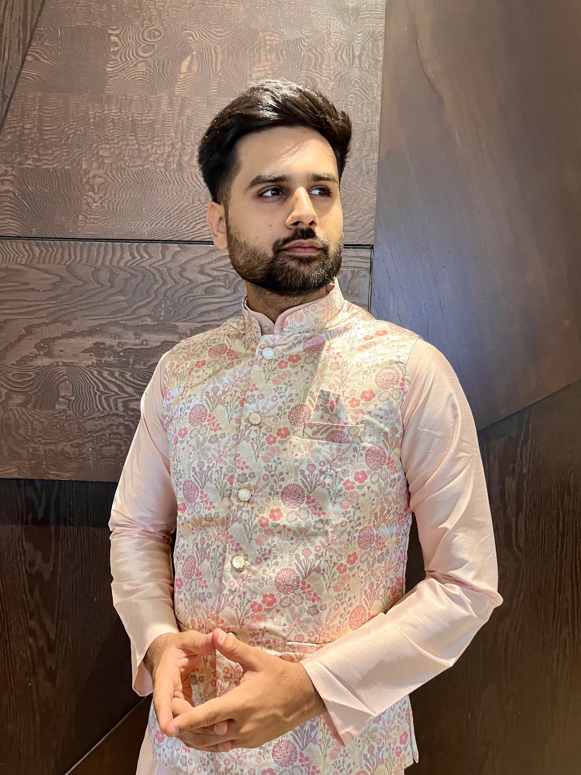 Nehru Jacket for Pink Kurta
