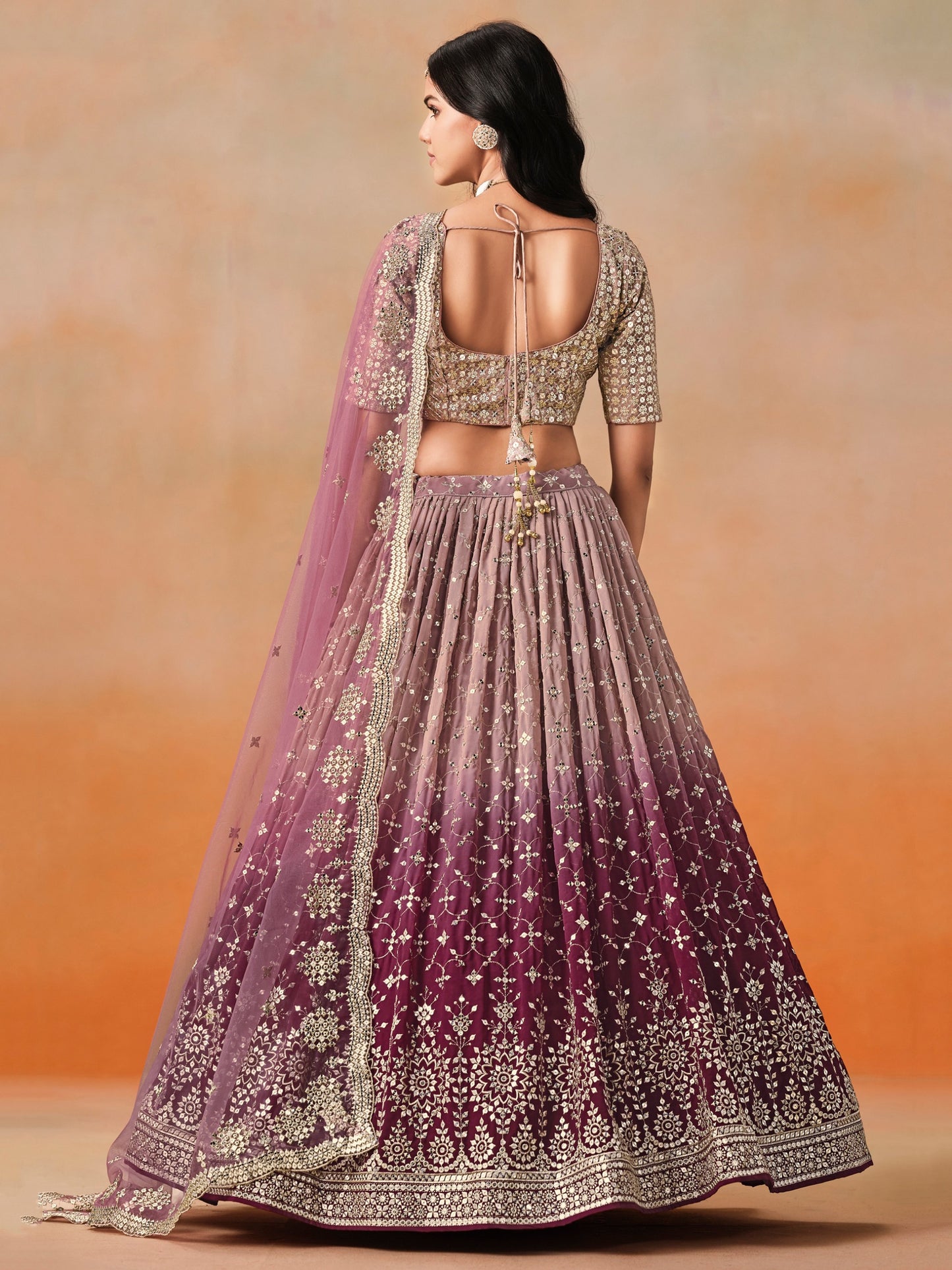 Maroon lehenga for Women
