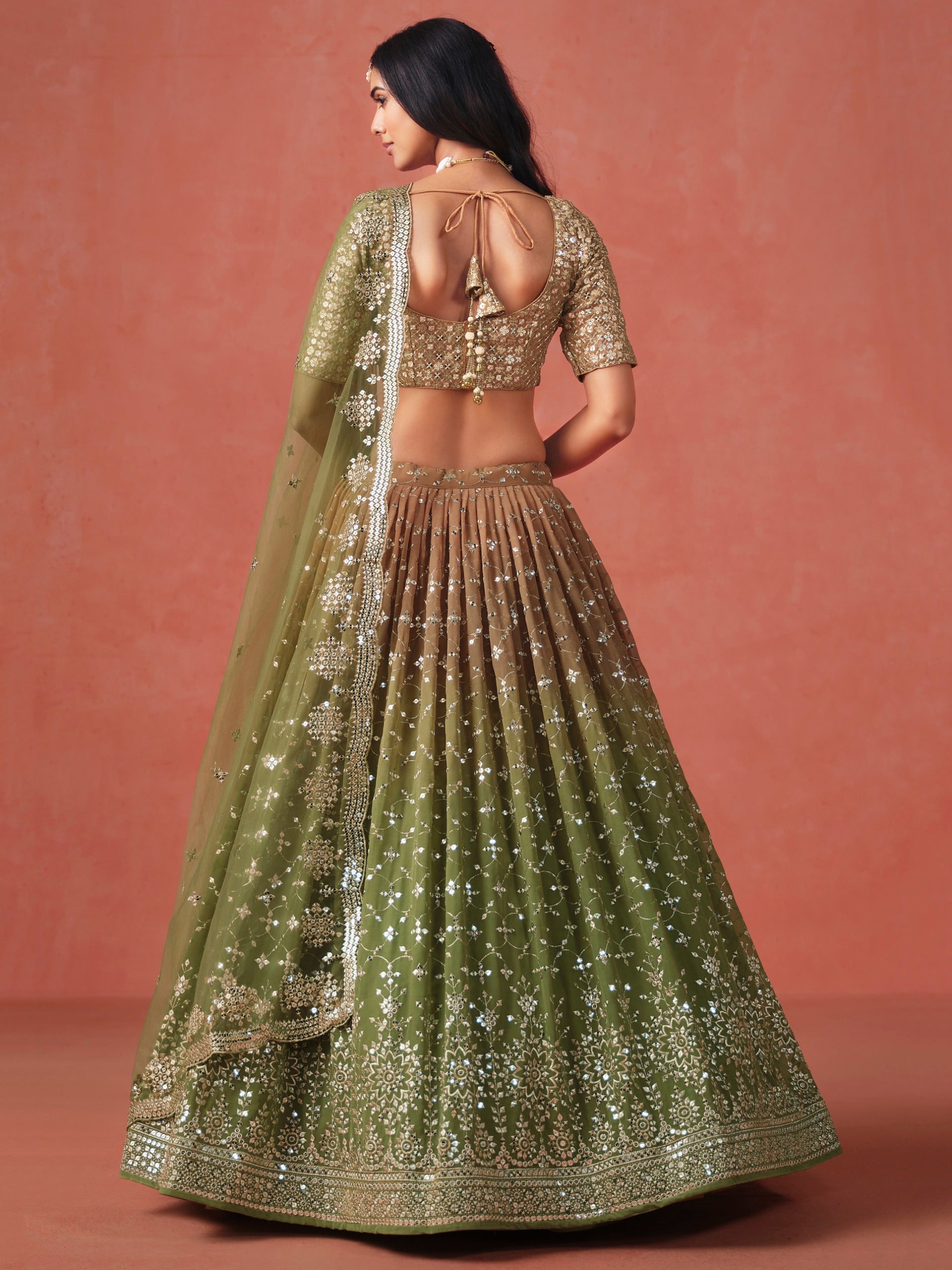 Lehenga for Mehendi ceremony USA