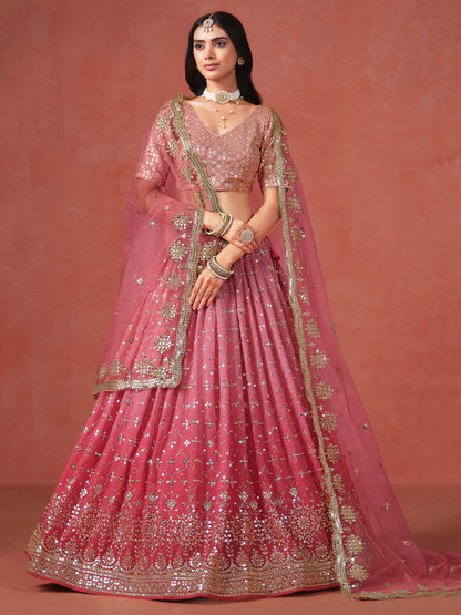 Peach Lehenga bridal
