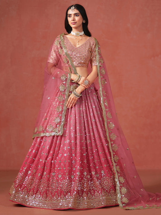 Peach Lehenga bridal
