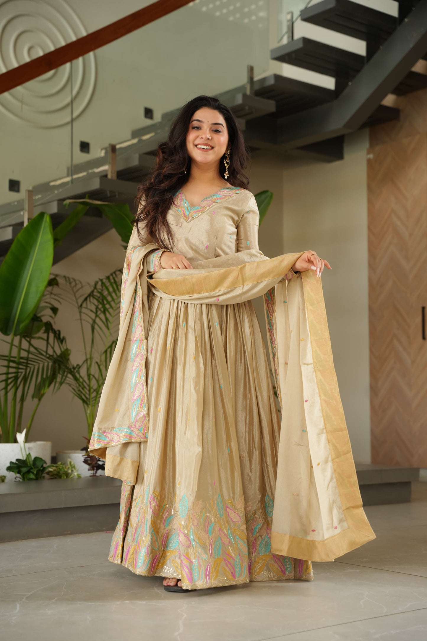 Beige suit women formal
