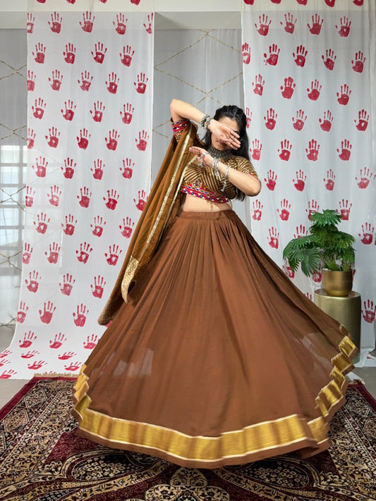 Chocolate Brown Lehenga
