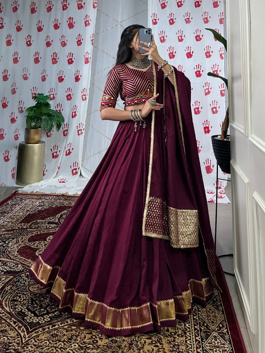 Wine garba wear lehenga choli for women with price
