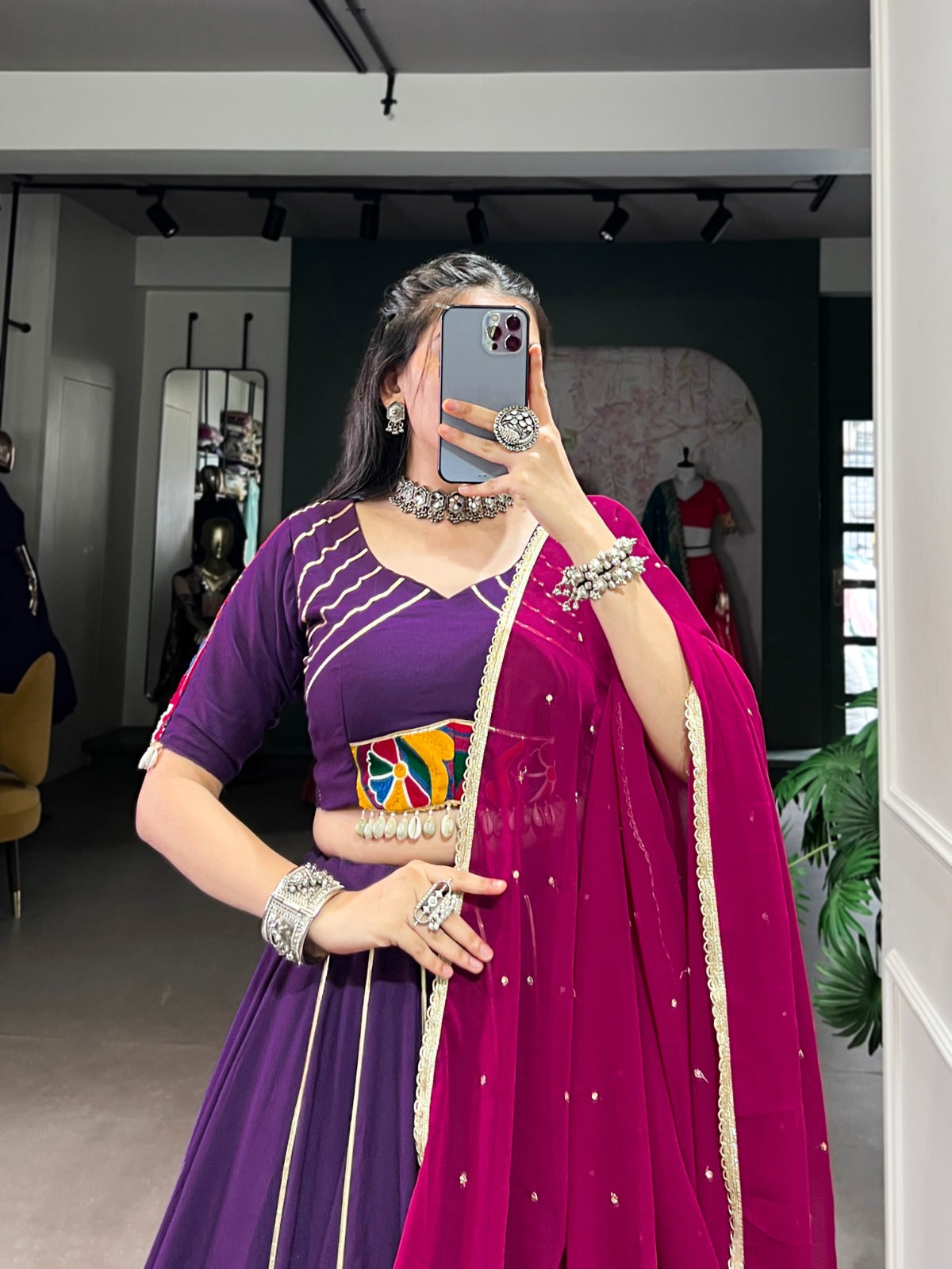 Traditional lehenga for navratri