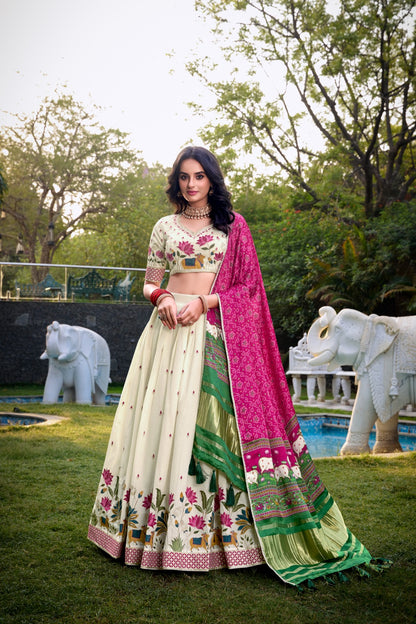 Floral design chaniya choli for women