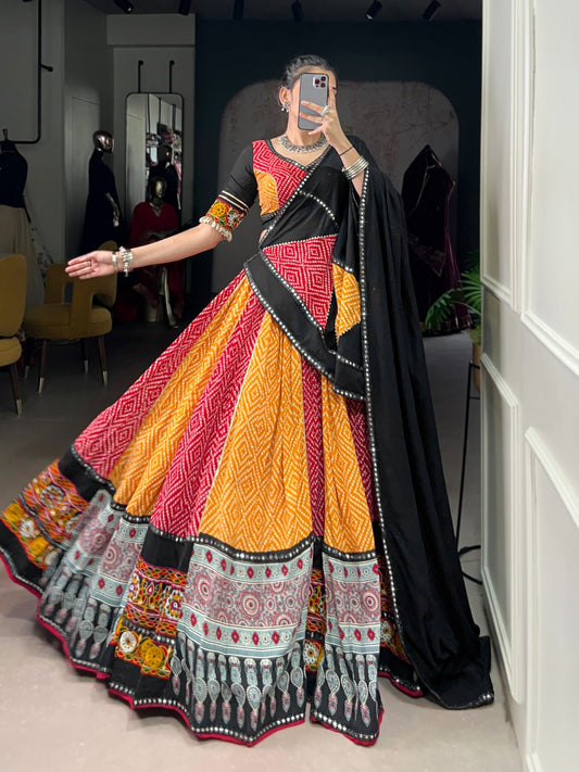 Yellow rayon lehenga choli for navratri price
