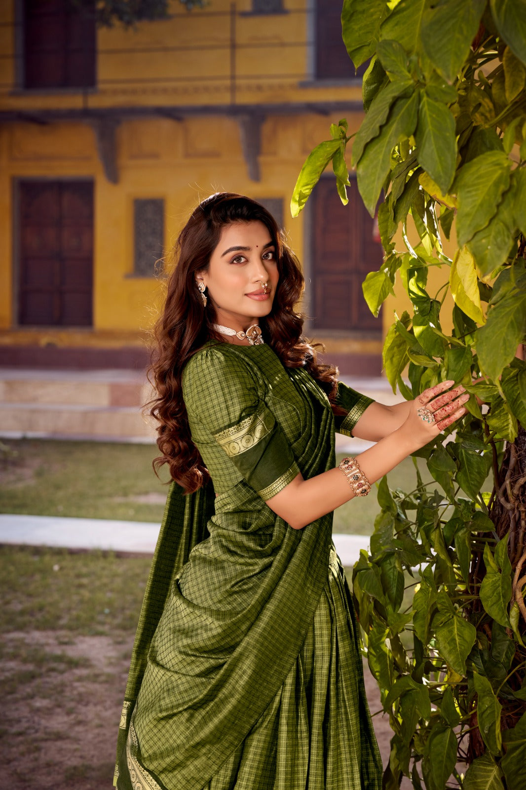 green cotton lehenga choli new york usa