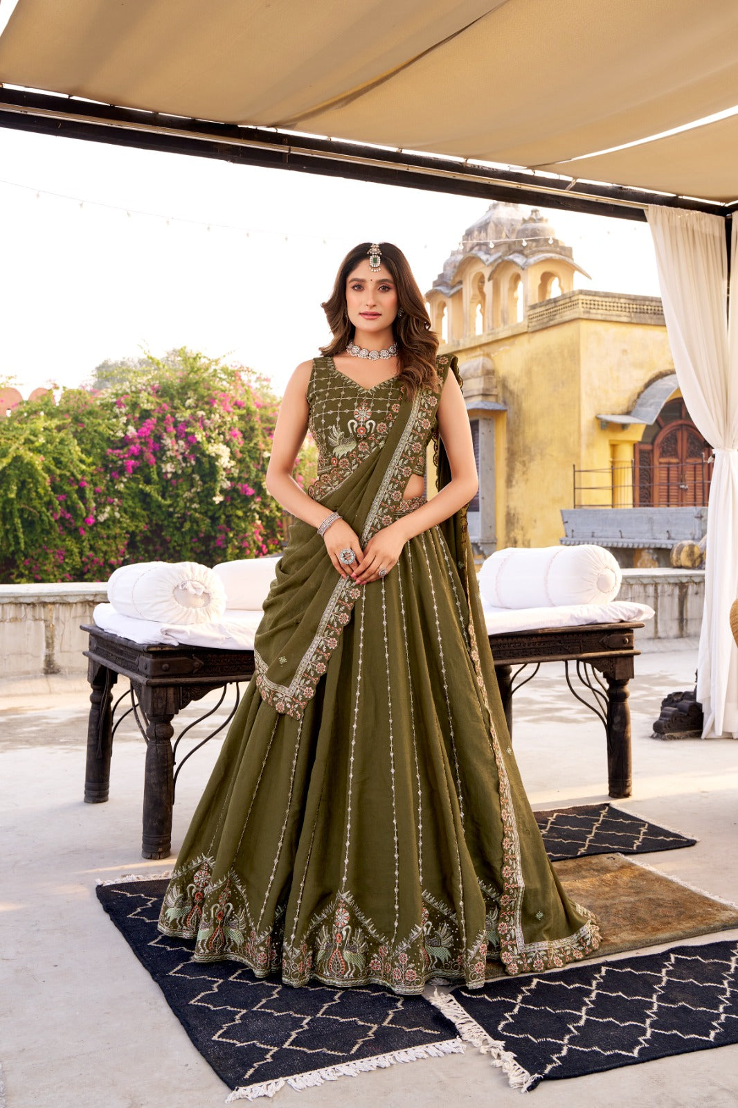 green lehenga choli in usa new youk canada