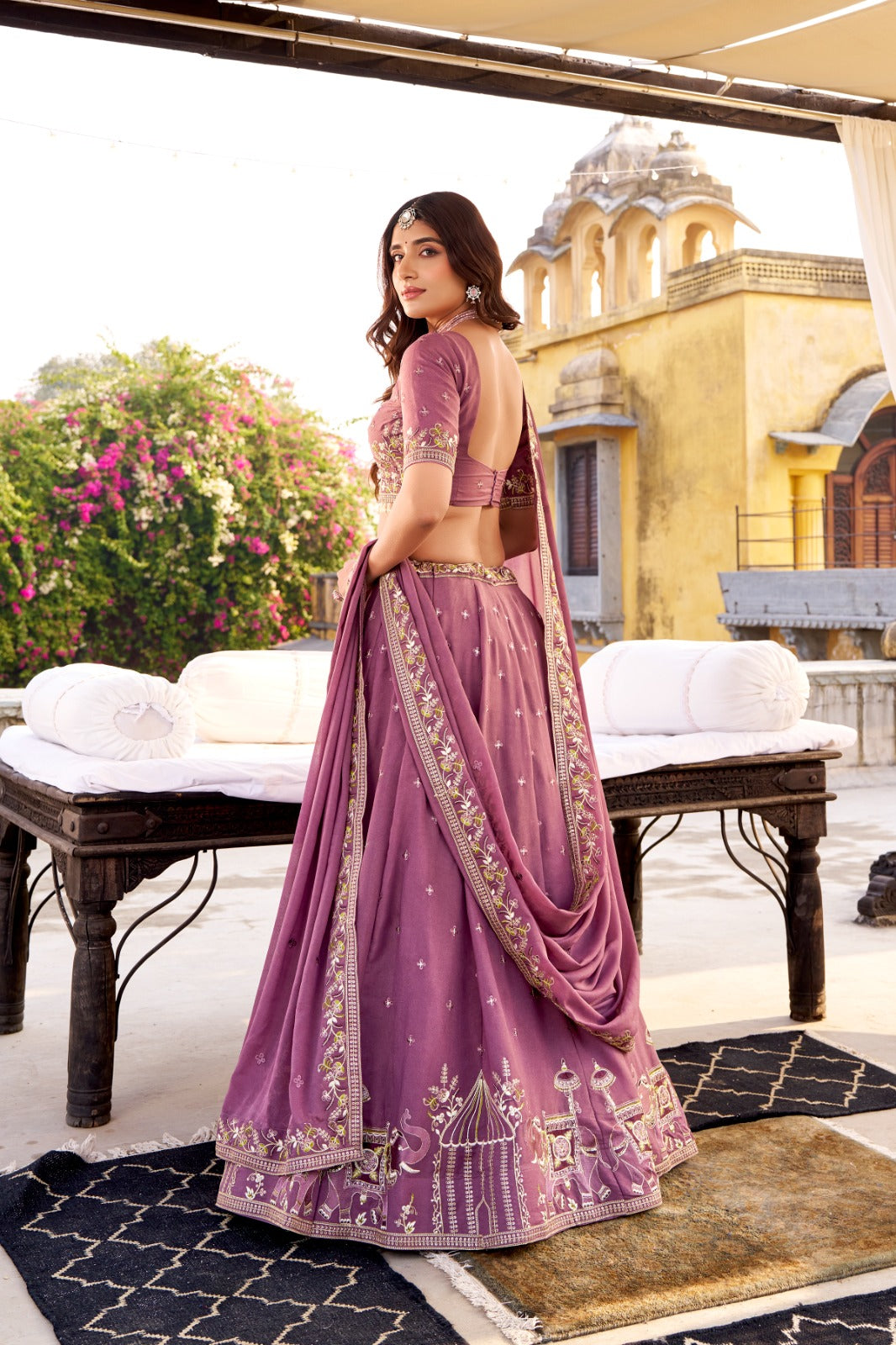 lavender lehenga choli for wedding