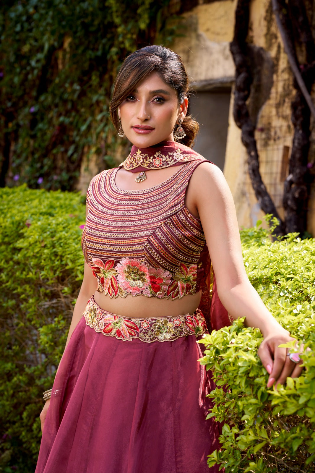 Salmon Color  Designer Readymade Lehenga Choli