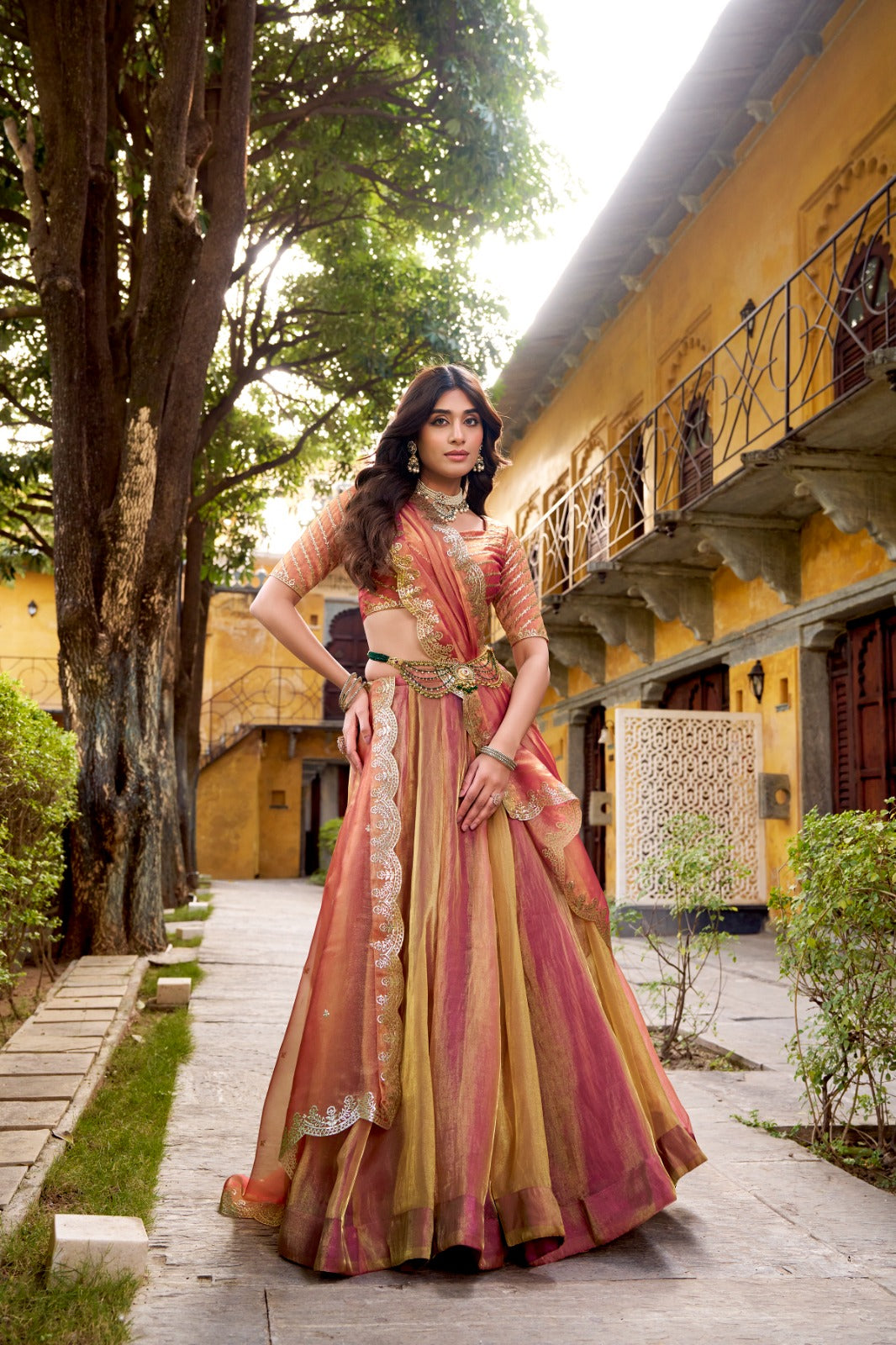 Pink Color Party Wear Designer Lehenga Choli Set