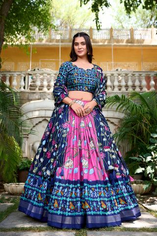 pink Patola Chaniya Choli Price