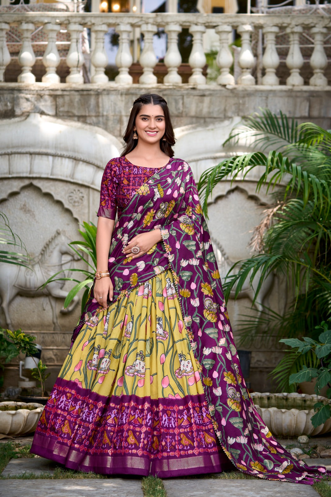 yellow lehenga choli for haldi