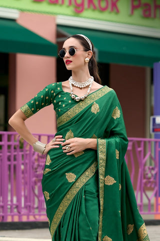 stylish party wear trendy saree with Blouse