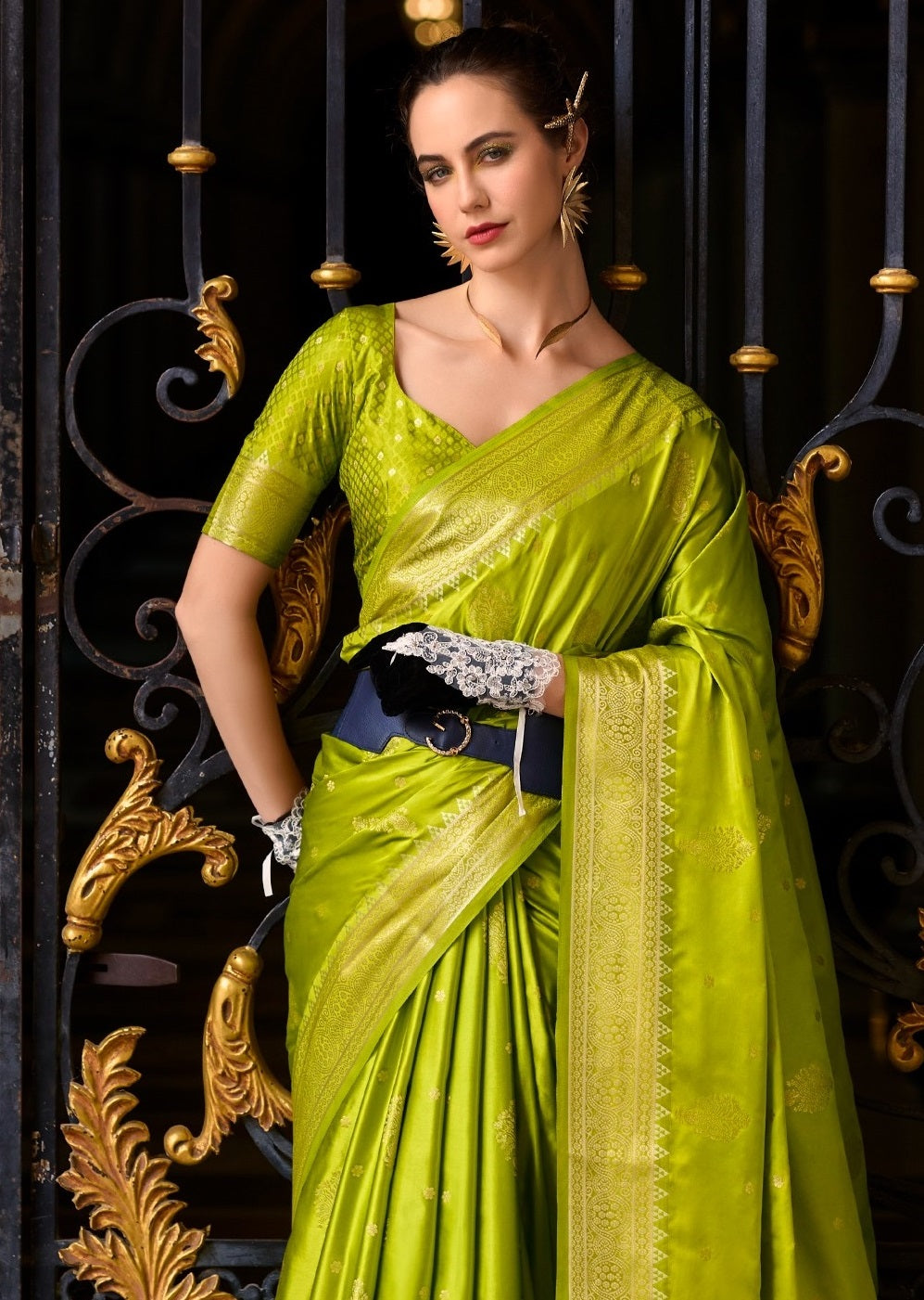 new york saree with blouse