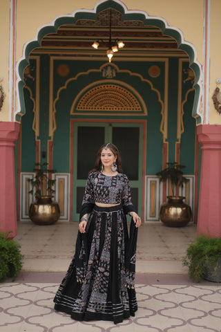 Black navratri lehenga choli