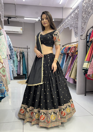 Black lehenga for Wedding
