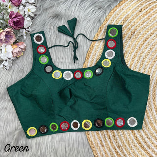 Traditional Green Blouse For Choli