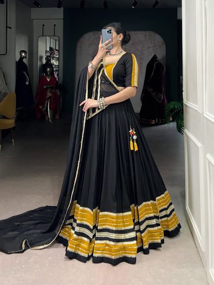 Black rayon lehenga choli for navratri price
