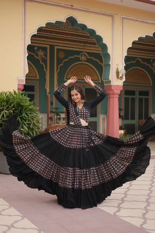 Black lehenga for wedding