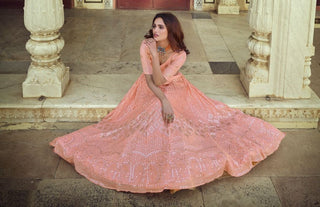 Pink lehenga Bridal Makeup