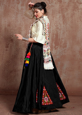 Black navratri lehenga choli for women online shopping
