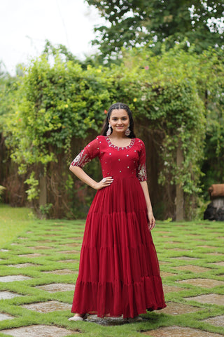 Red Sequin Dress for women
