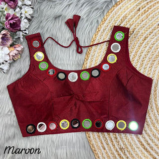 Beautiful  Maroon Blouse For Lehenga