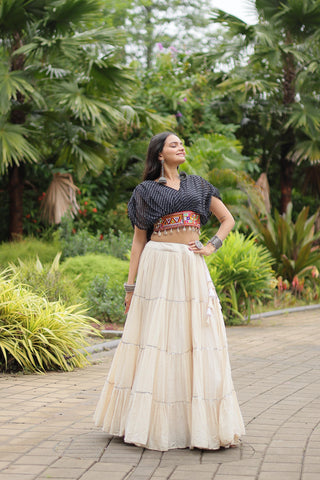 Black lehenga with blouse