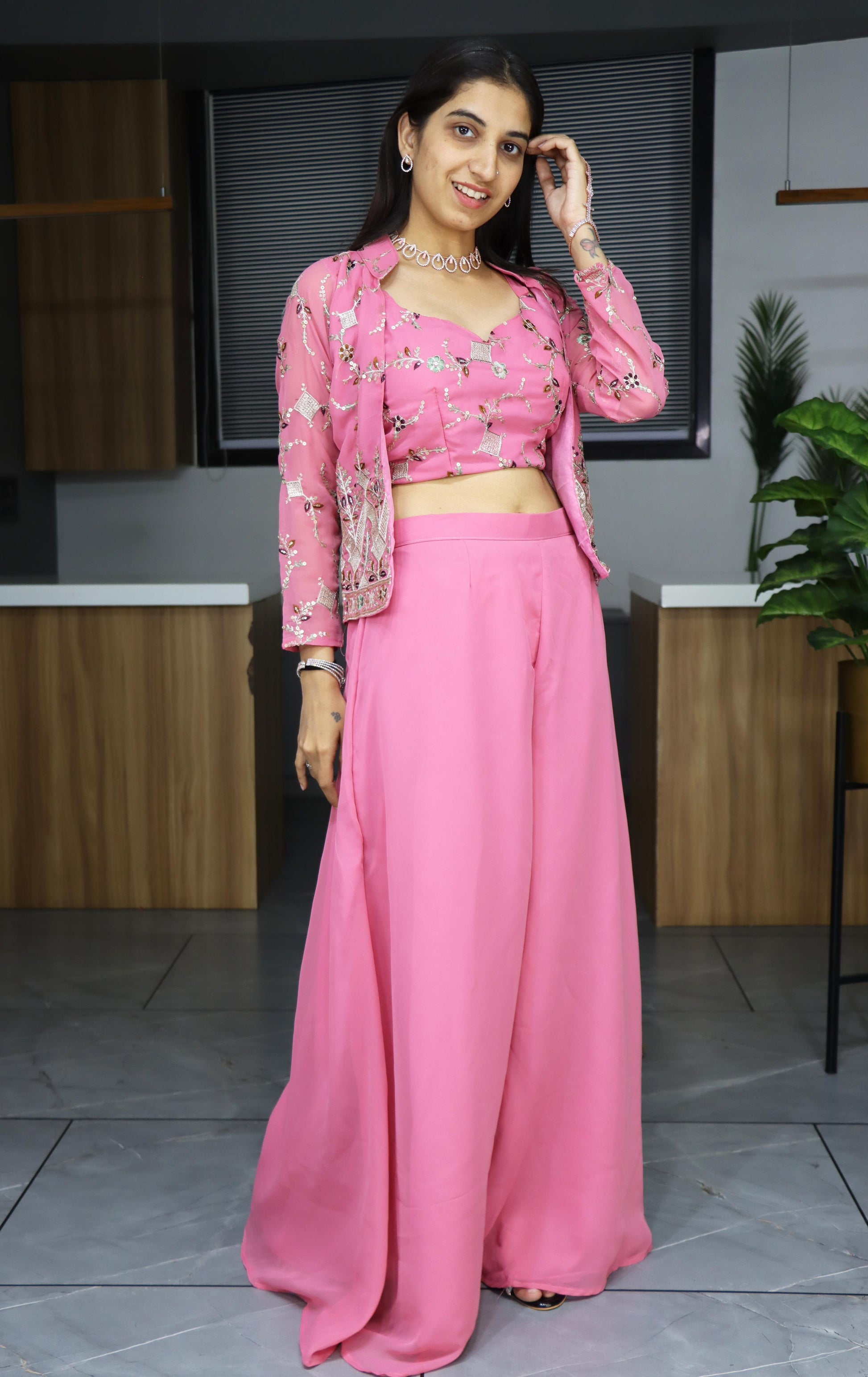 Pink Sharara Suit for Wedding
