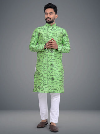 Men's Kurta Pajama Set  Embroidery Work Kurtas