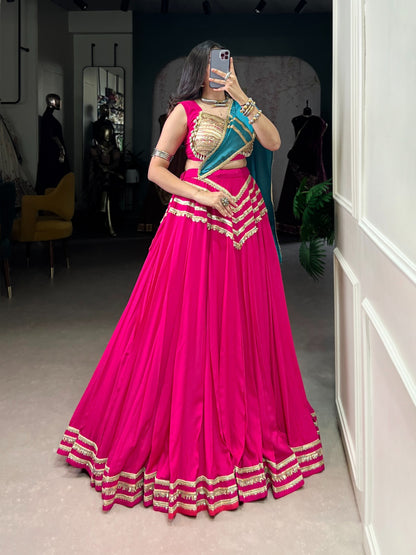 Navratri wear pink color ghagra choli UK
