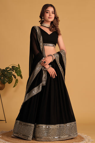  black lehenga for wedding