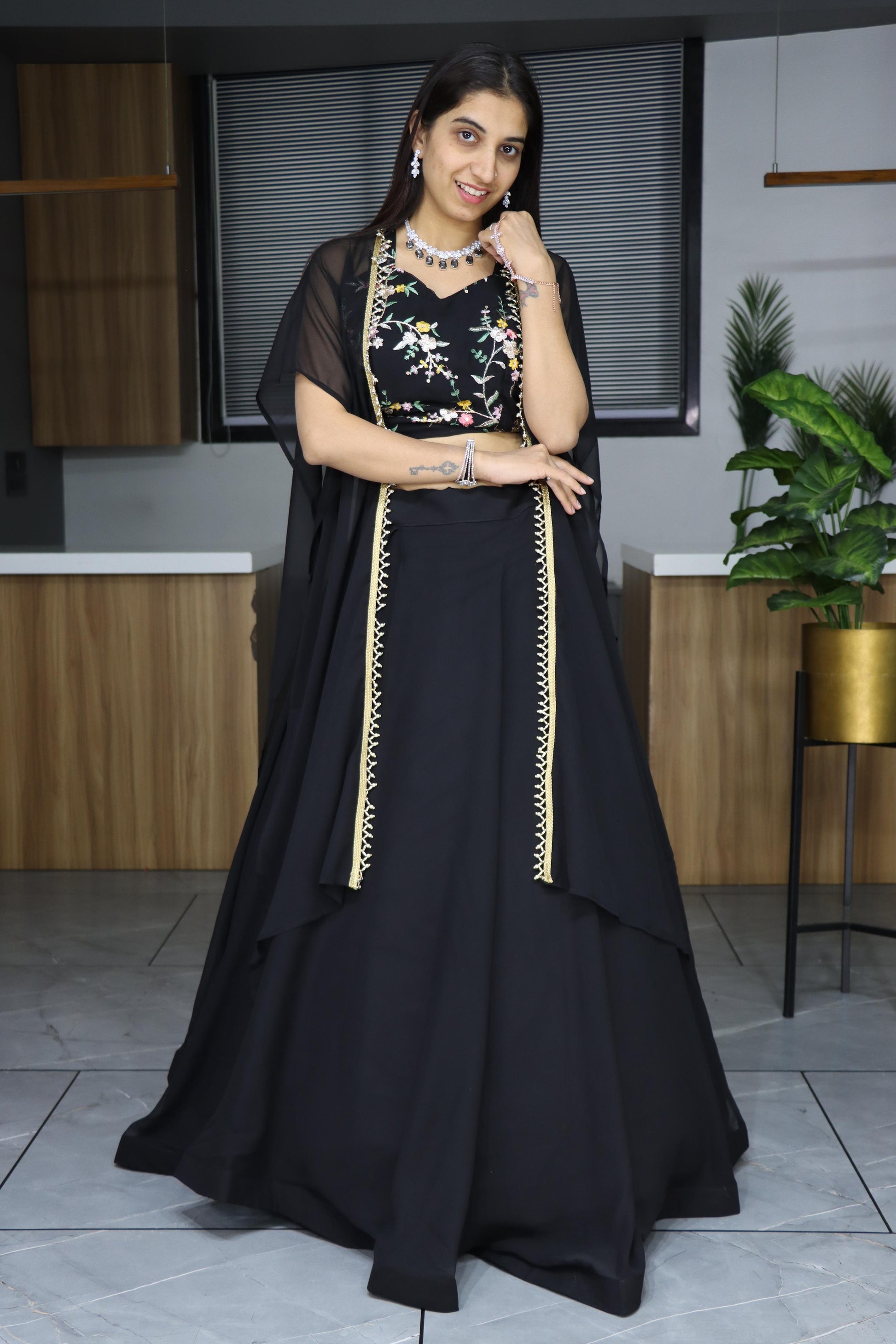 Pure Georgette Lehenga Choli With Dupatta
