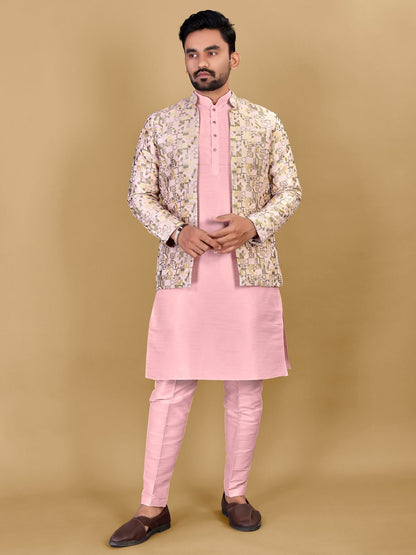 Pink color designer kurta