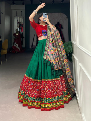 Red Chaniya Choli for Navratri

