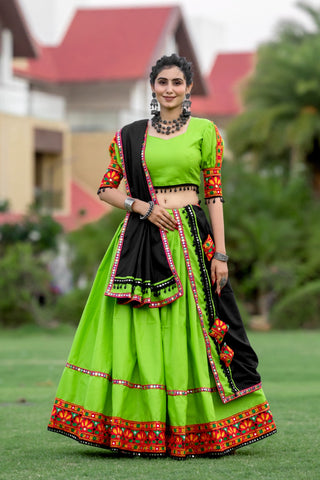 Light green lehenga combination blouse