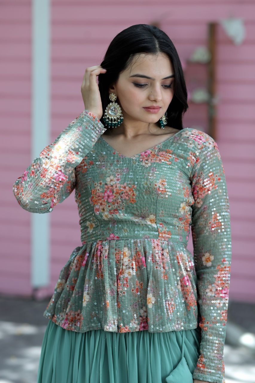 trendy party wear ghagra choli for wedding