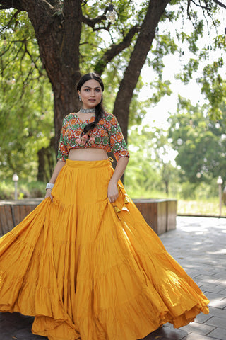 Fancy Yellow Choli