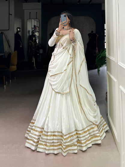 White color rayon lehenga choli for women online shopping
