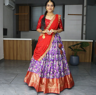 Purple color trendy lehenga choli images