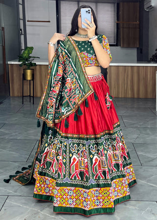 Simple chaniya choli for Navratri
