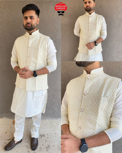 White colour Kurta ladies
