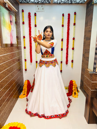 Gamthi work lehenga choli