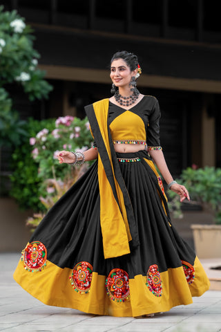 Lemon yellow lehenga combination
