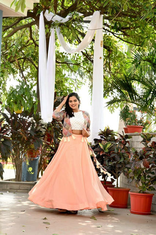 Peach lehenga Choli for women