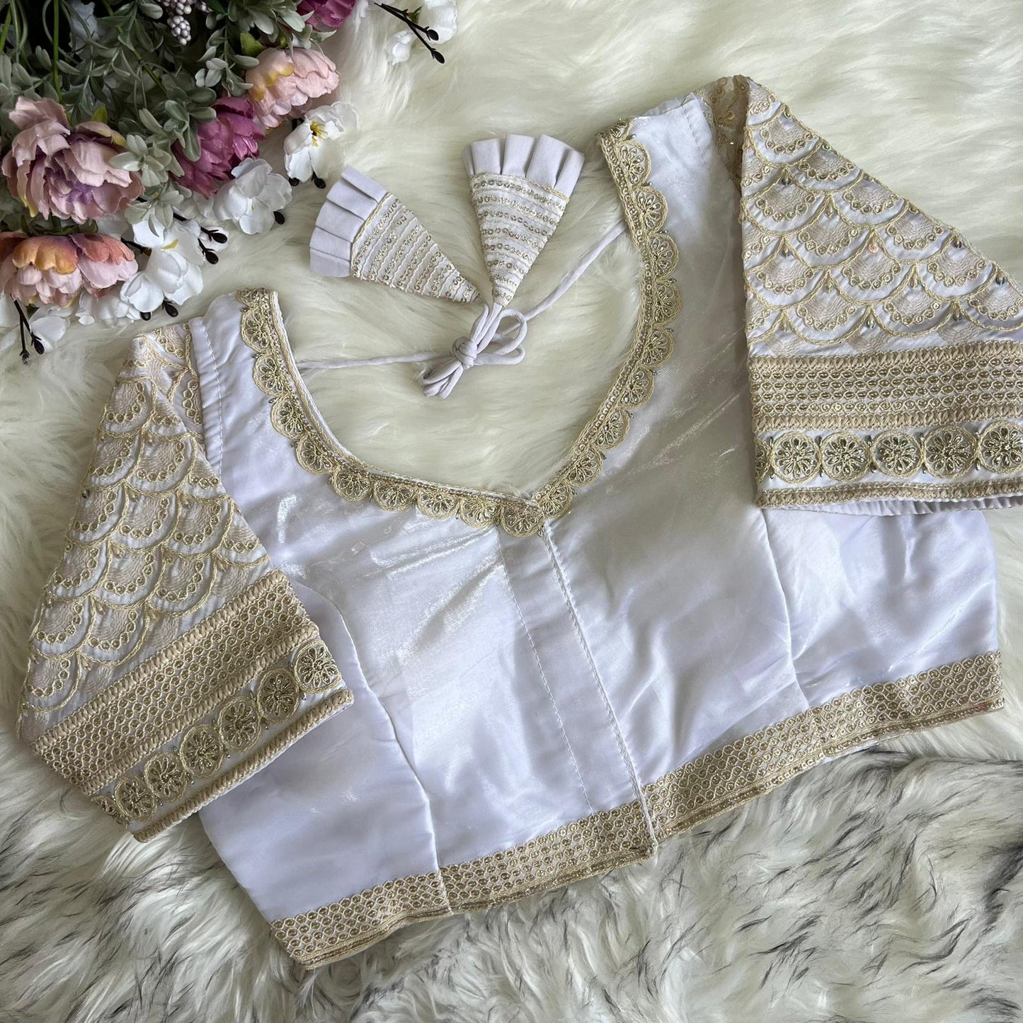 Heavy Soft Silky Zimichoo Readymade Blouse for Saree