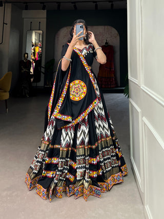 Black navratri lehenga choli for women with price
